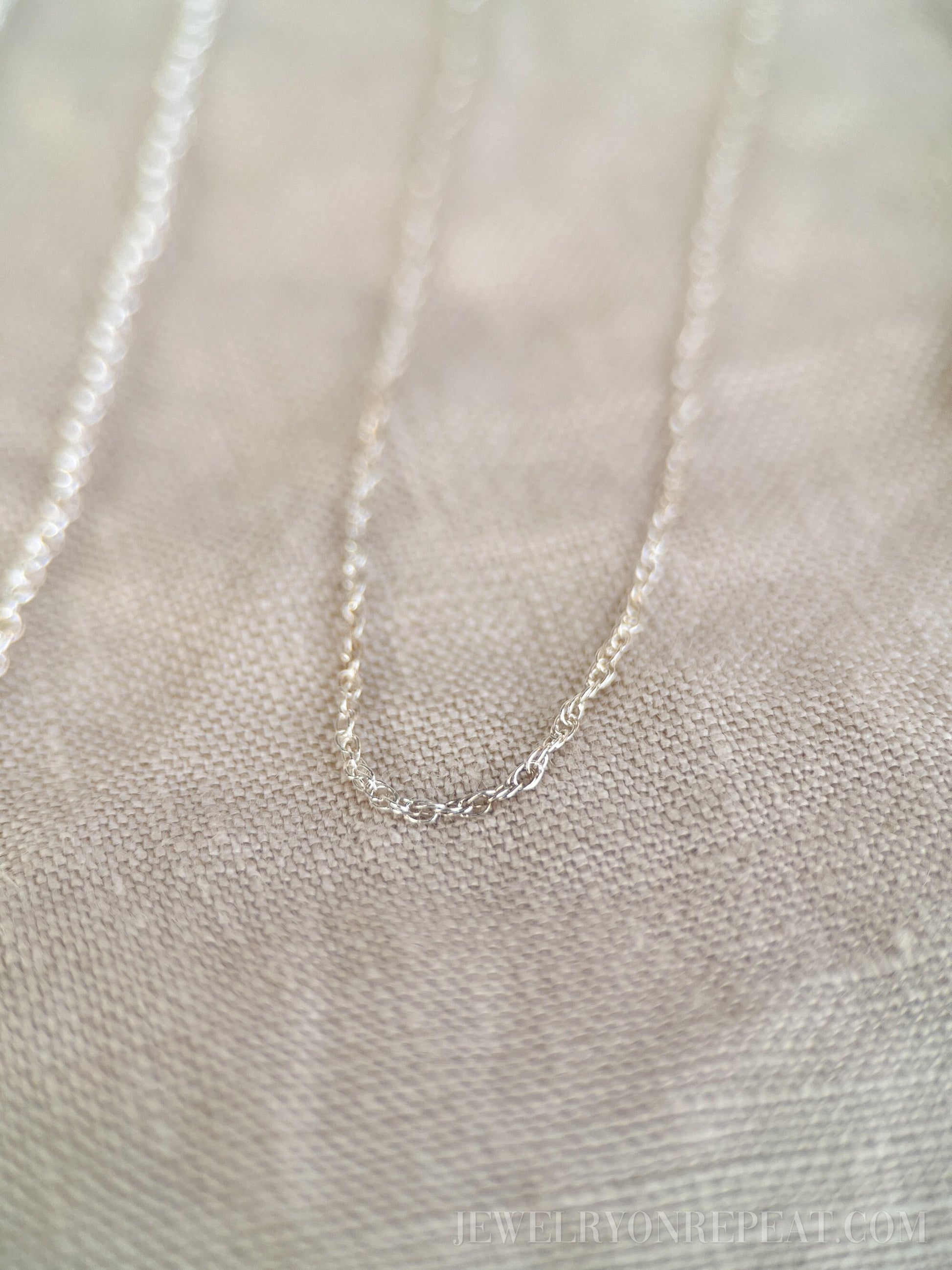 Rope Twist Chain in 925 Sterling Silver for Pendants and Charms - Timeless