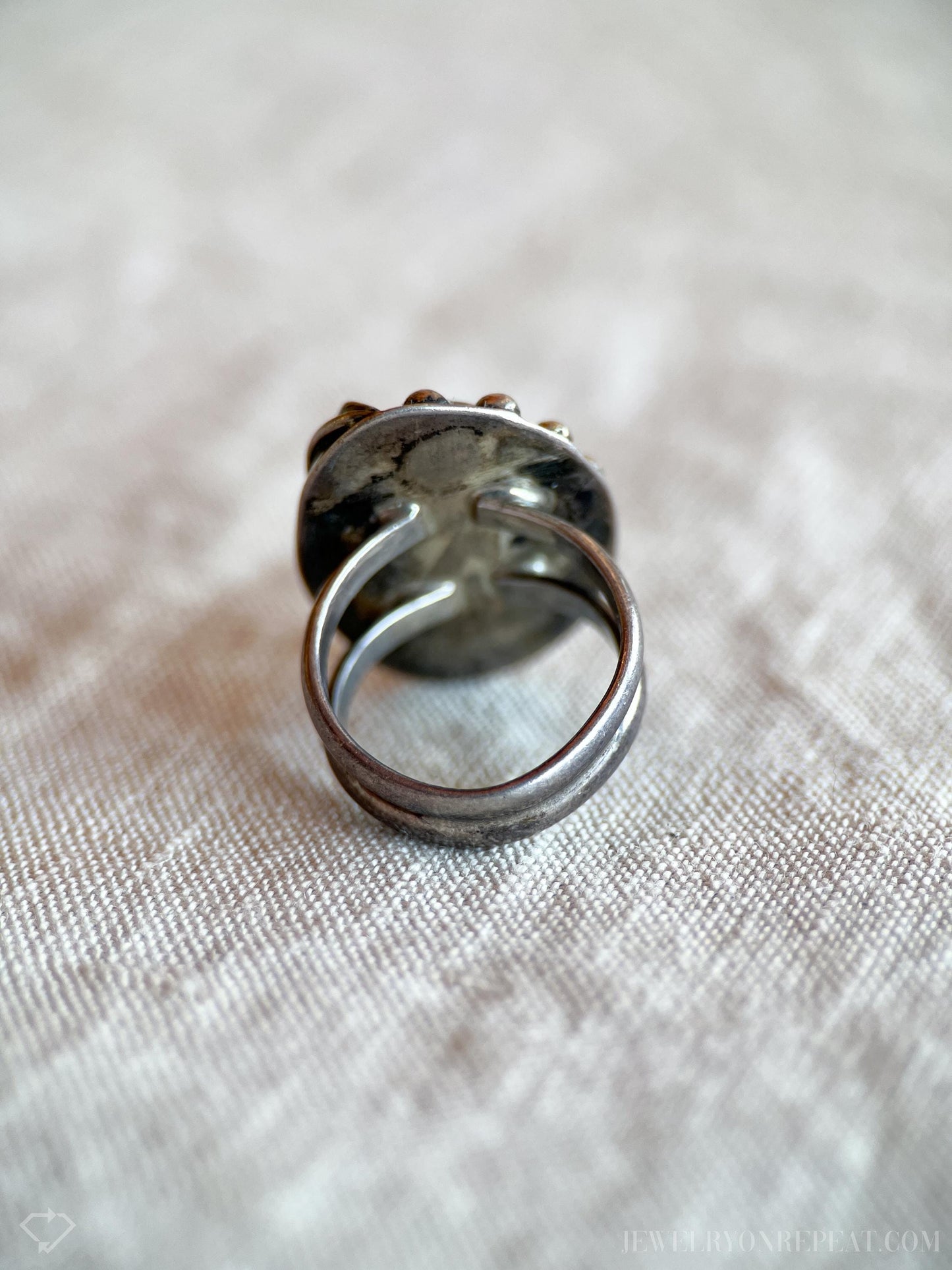 Vintage Turquoise Gemstone Ring in Sterling Silver