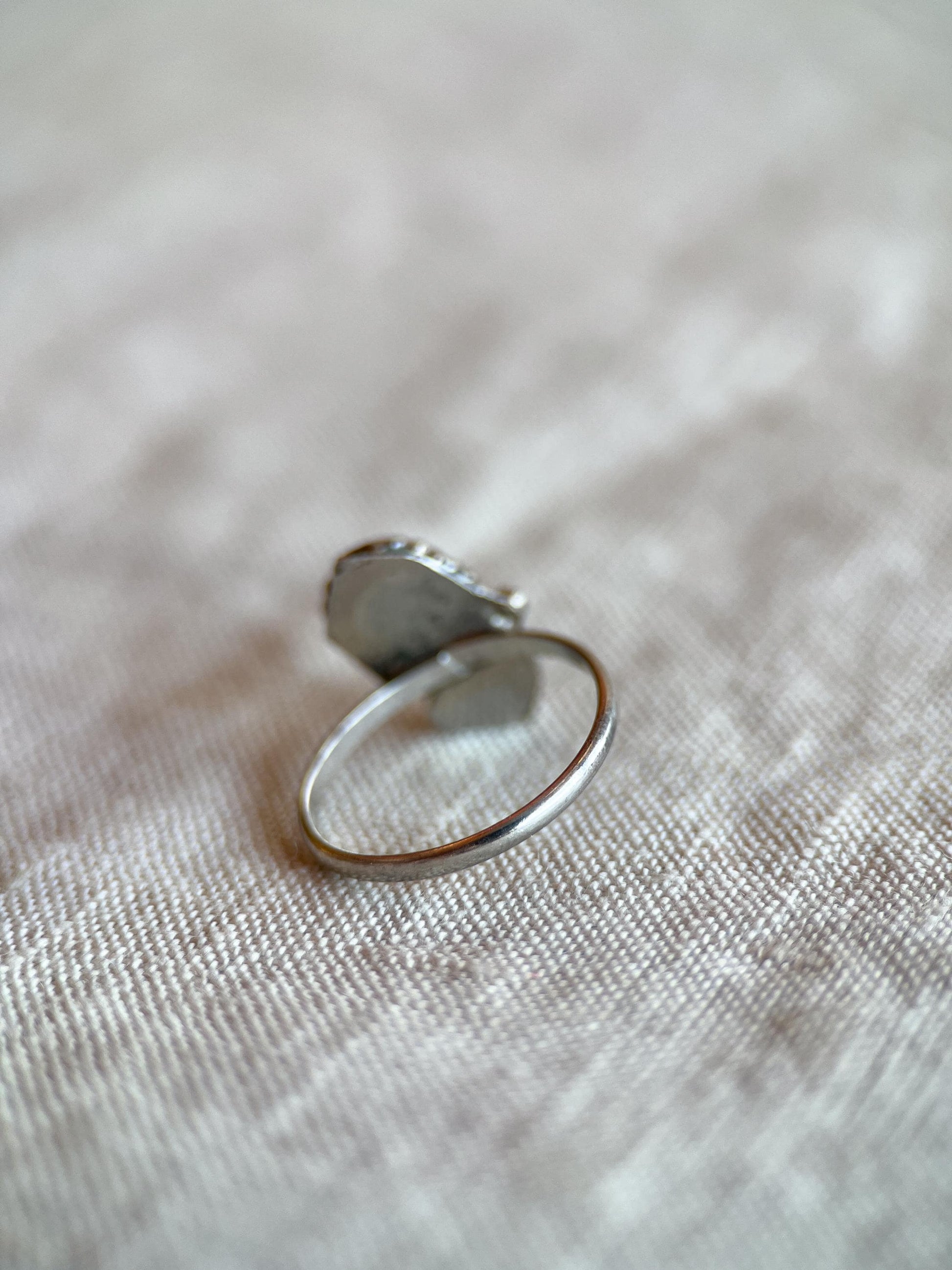 Vintage Turquoise Gemstone Ring in Sterling Silver