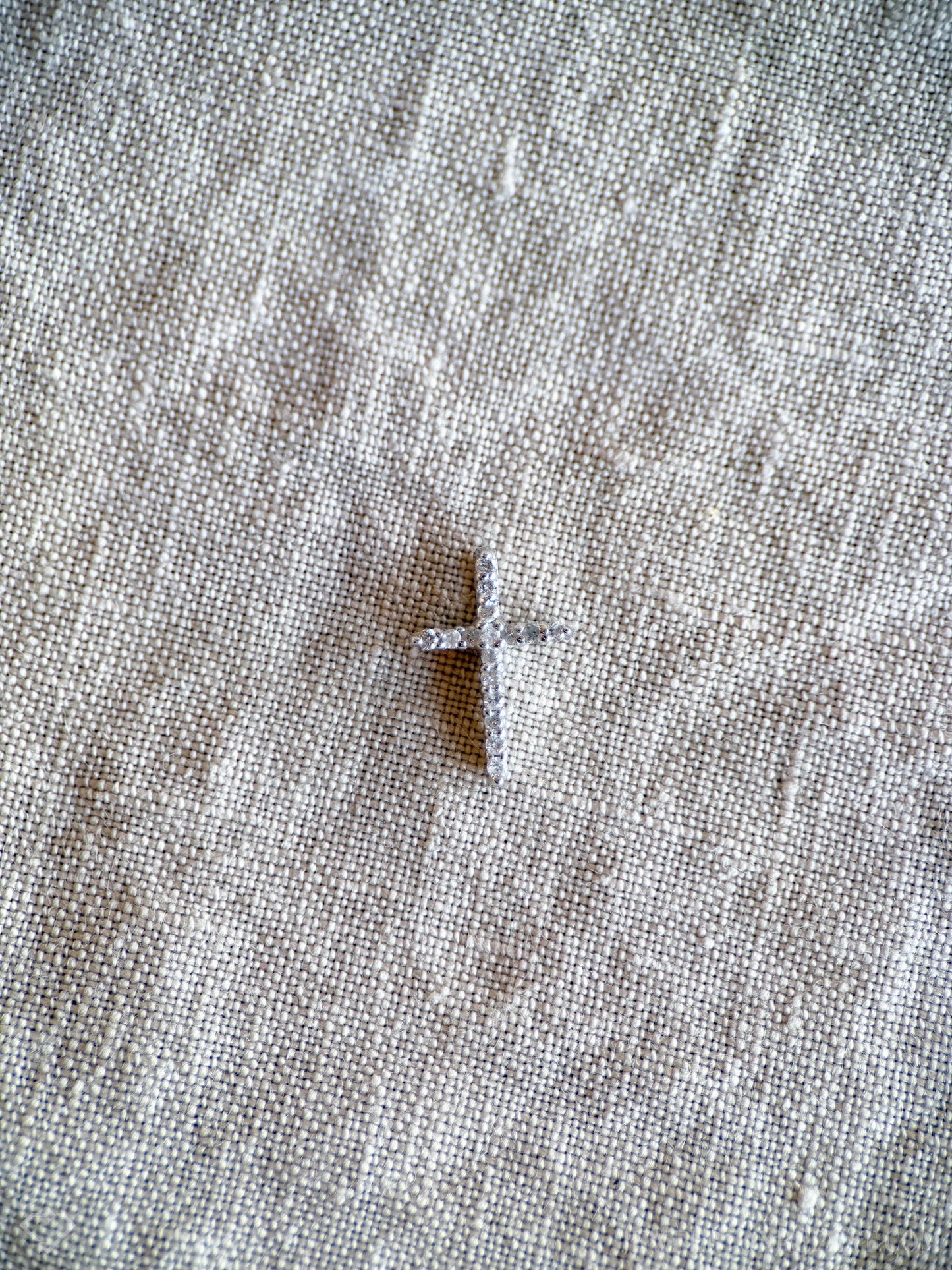 Vintage Diamond Cross Necklace in 14k White Gold, Vintage Jewelry from the 1990s - Timeless, Sustainable, @JewelryOnRepeat