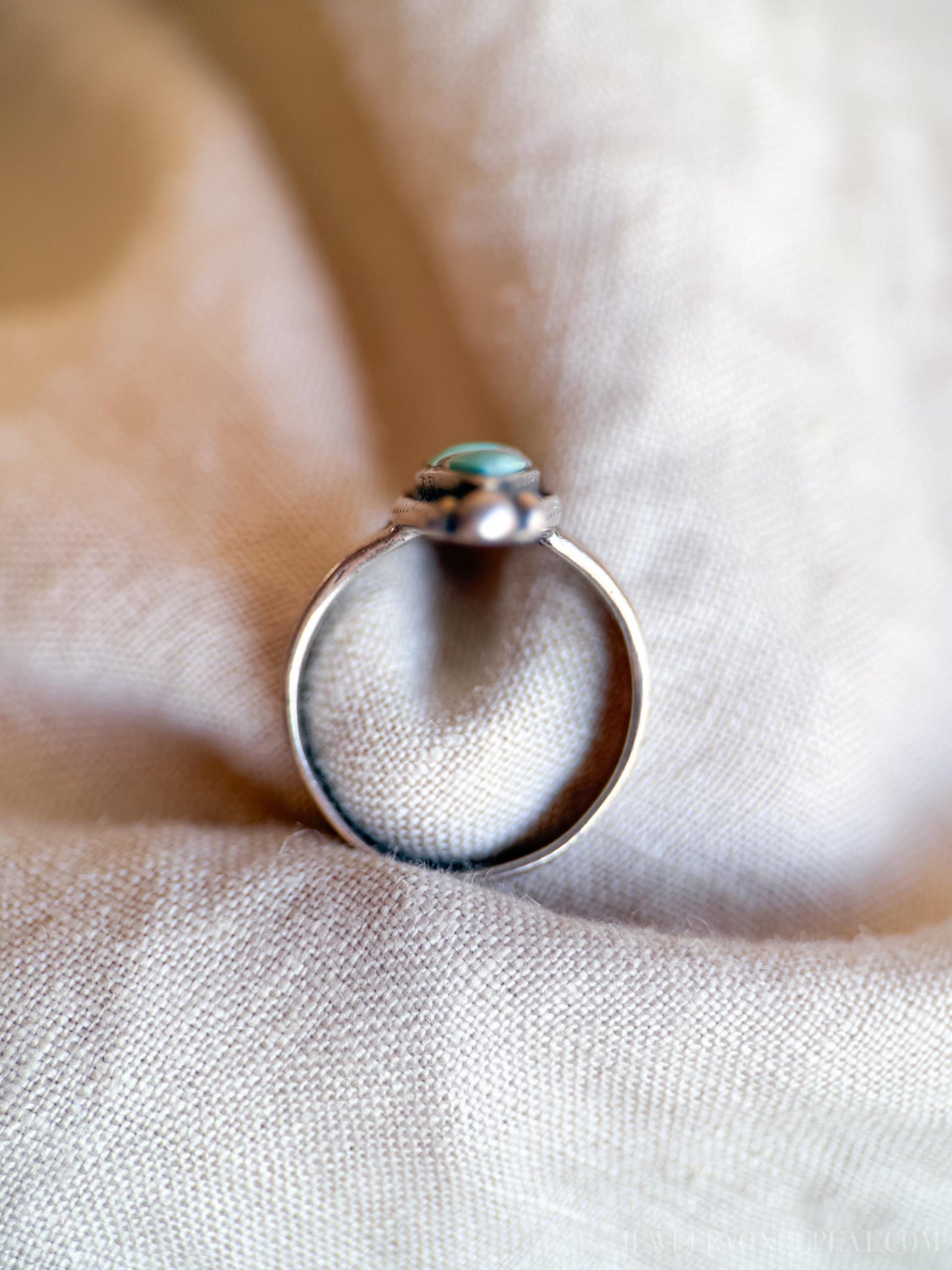 Vintage Turquoise Gemstone Ring in Sterling Silver