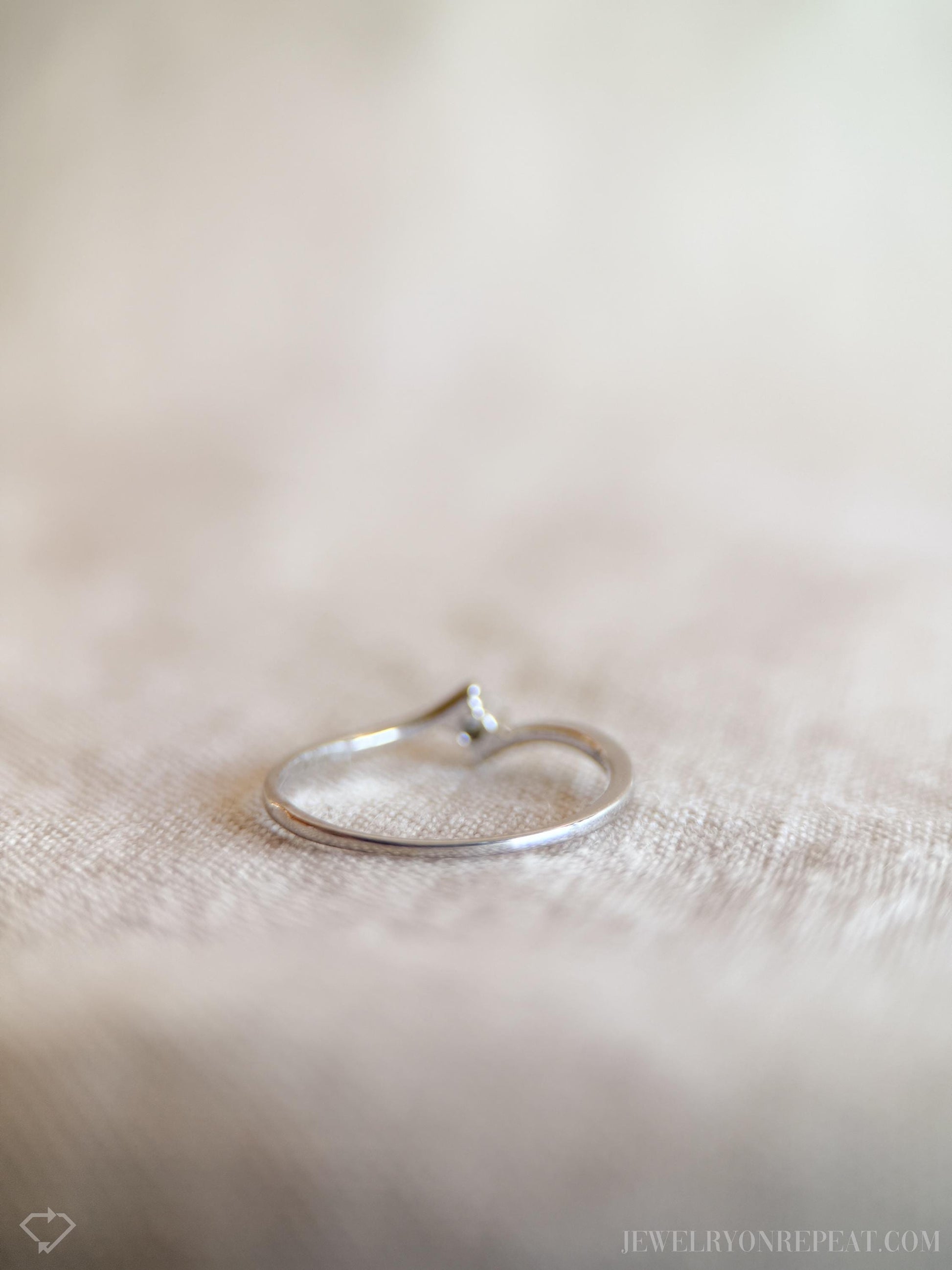 Vintage Diamond Solitaire Engagement Ring, Retro Jewelry from the 1990s