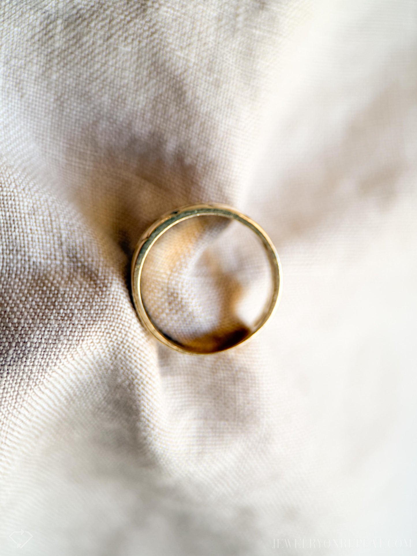 Vintage Diamond Statement Band in 14k Gold