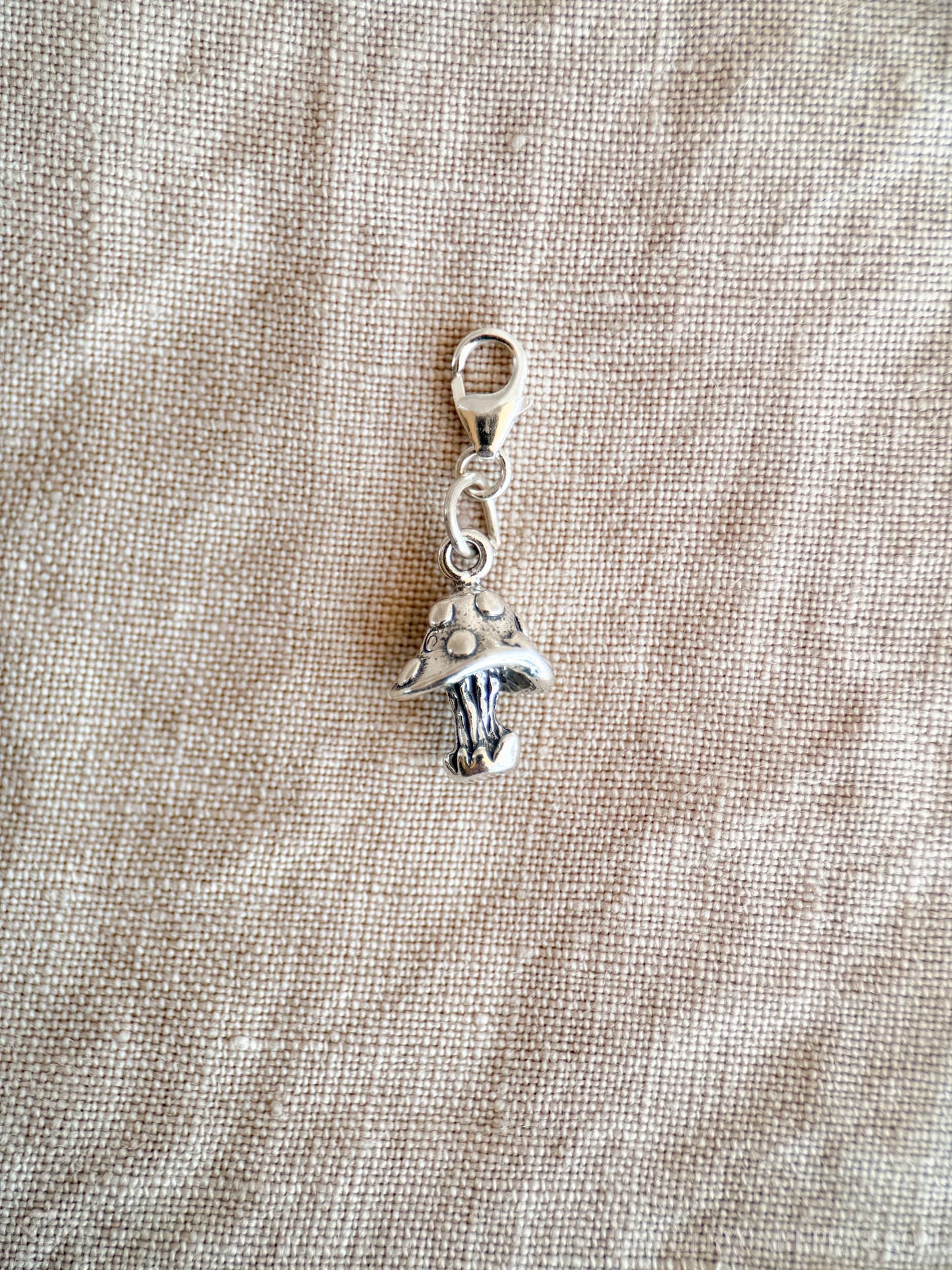 Mushroom Pendant in Solid Sterling Silver, Woodland Forest Themed Personalized Charm Jewelry - Timeless, Sustainable, @JewelryOnRepeat