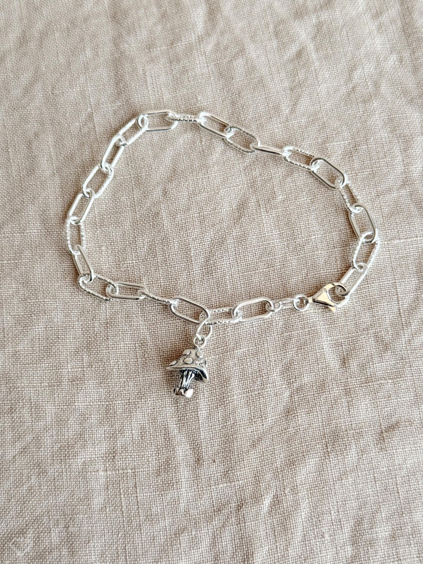 Mushroom Pendant in Solid Sterling Silver, Woodland Forest Themed Personalized Charm Jewelry - Timeless, Sustainable, @JewelryOnRepeat
