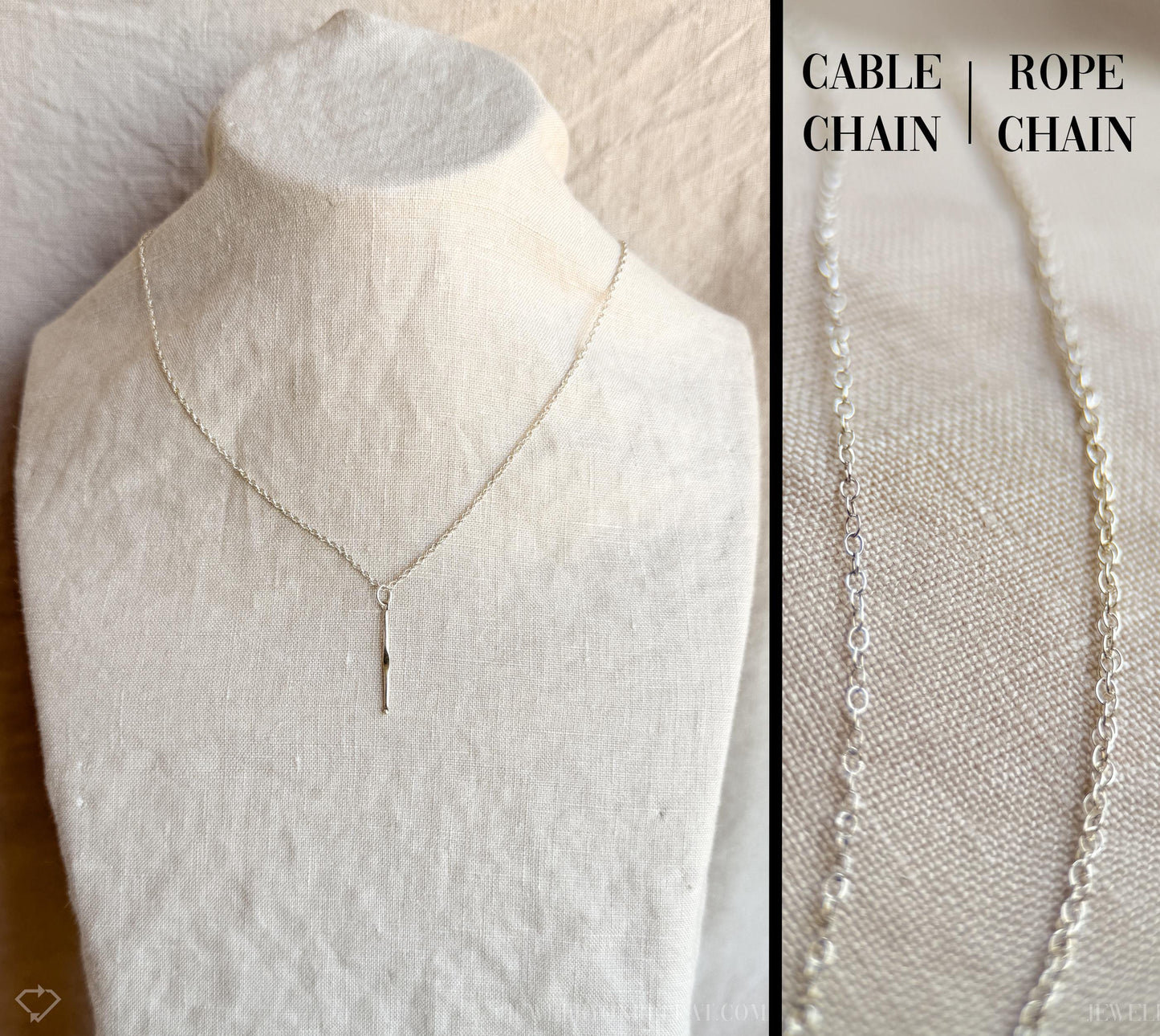 Crochet Hook Necklace in Solid Sterling Silver, Art and Crafting Themed Fine Jewelry Charms - Timeless, Sustainable, @JewelryOnRepeat