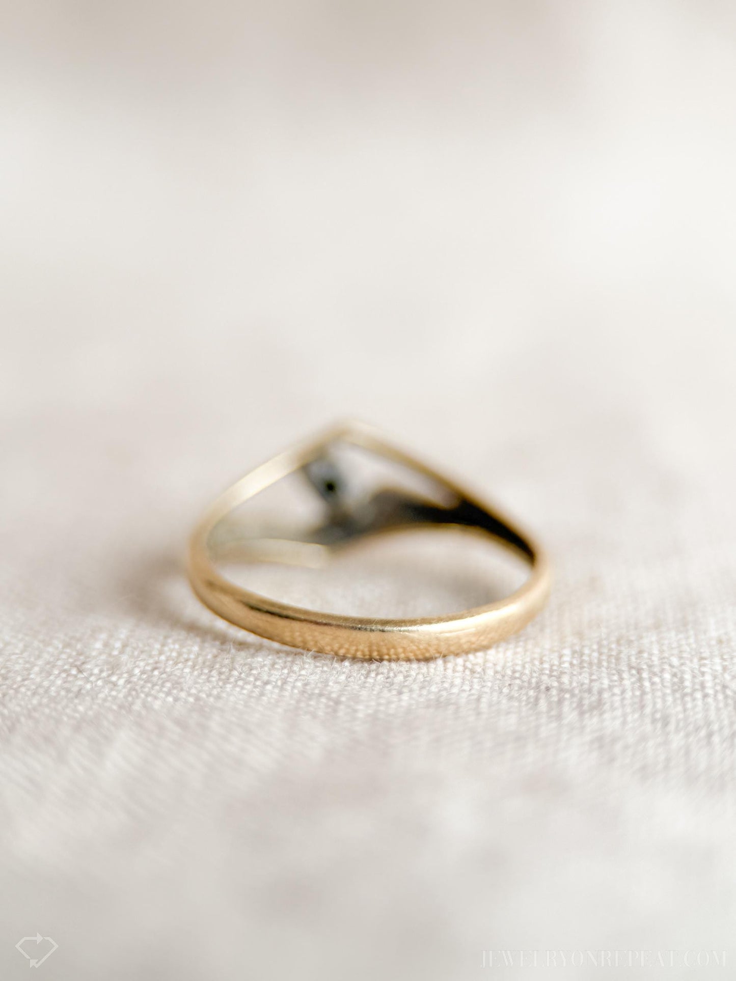 Vintage Diamond Art Deco Solitaire Engagement Ring in 14k Gold, Antique 1960s Jewelry - Timeless, Sustainable, @JewelryOnRepeat
