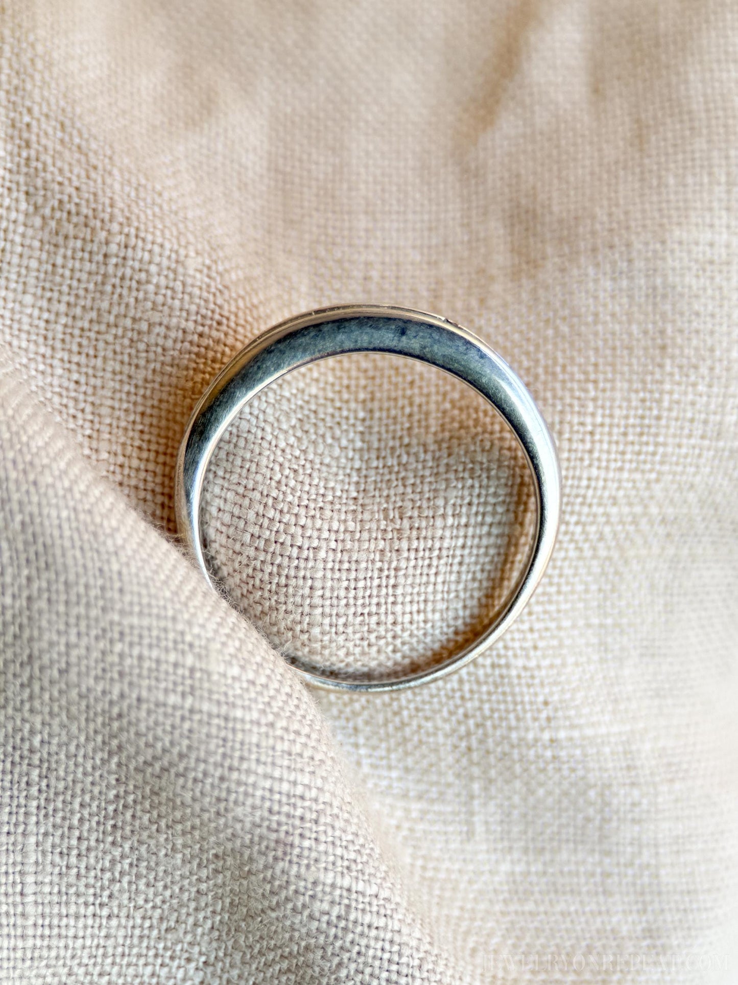 Vintage Diamond Channel Set Wedding Band in 14k White Gold, Retro Jewelry from the 1990s - Timeless, Sustainable, @JewelryOnRepeat