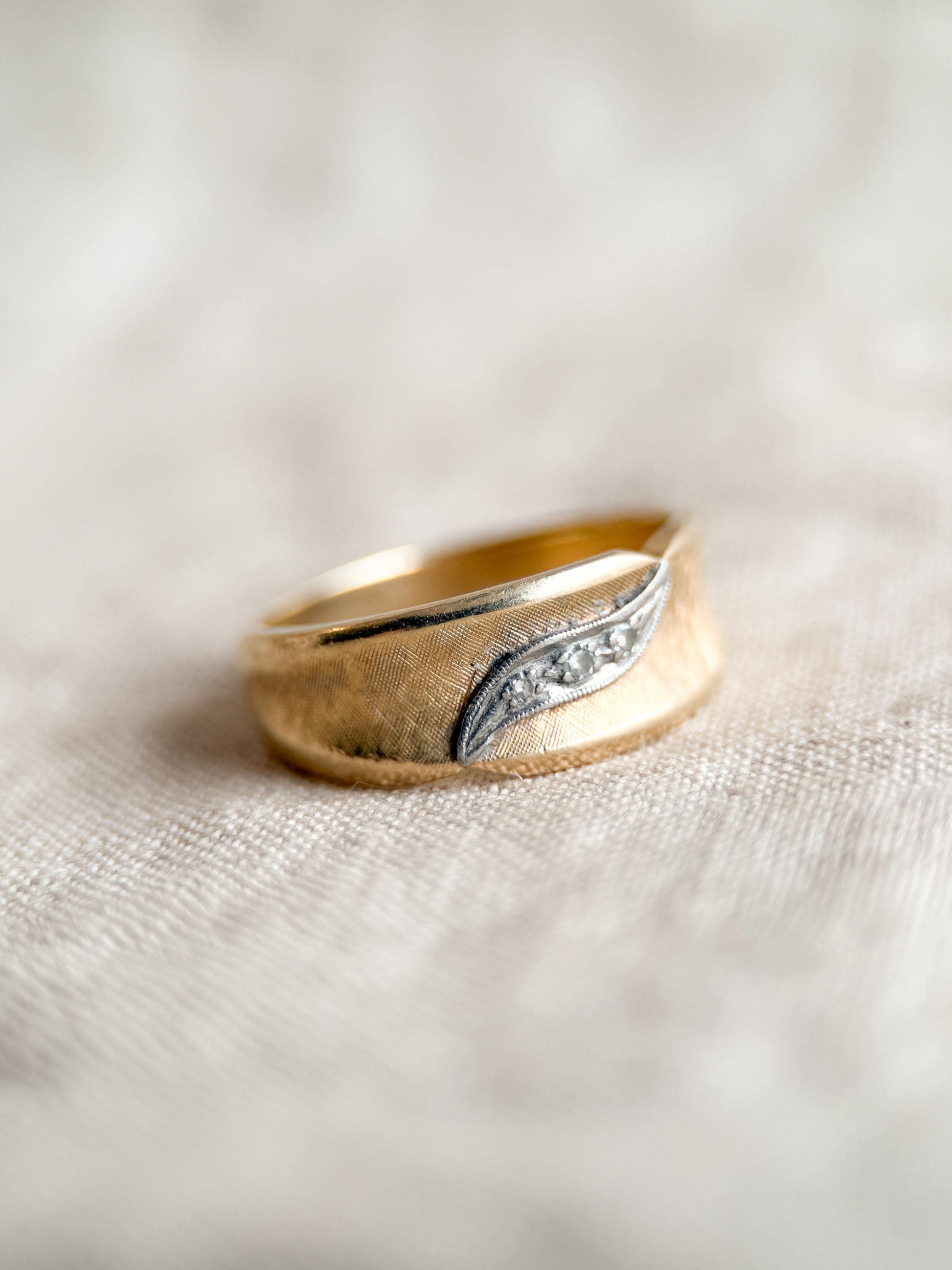 Vintage 1960s 14k Gold Diamond Ring - Antique Heirloom Jewelry for Engagement or Anniversary