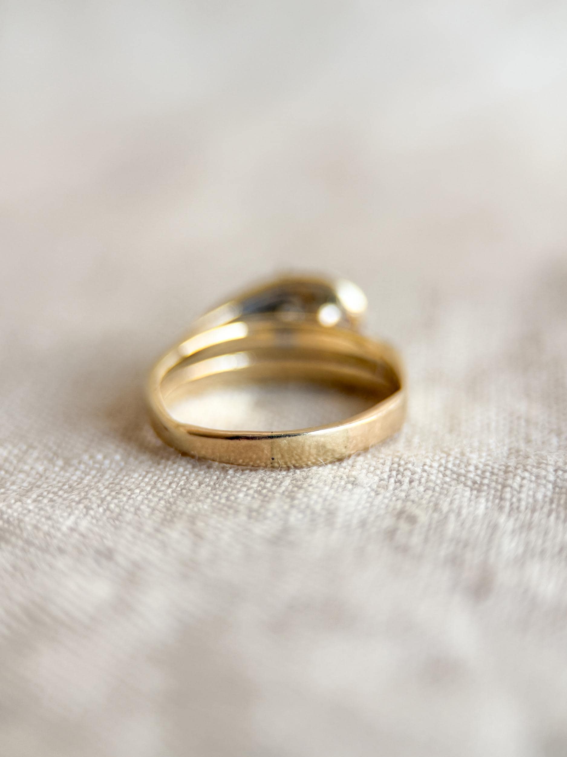 Vintage 1990s Three Stone Round Diamond Engagement Ring - 14k Gold Heirloom Jewelry