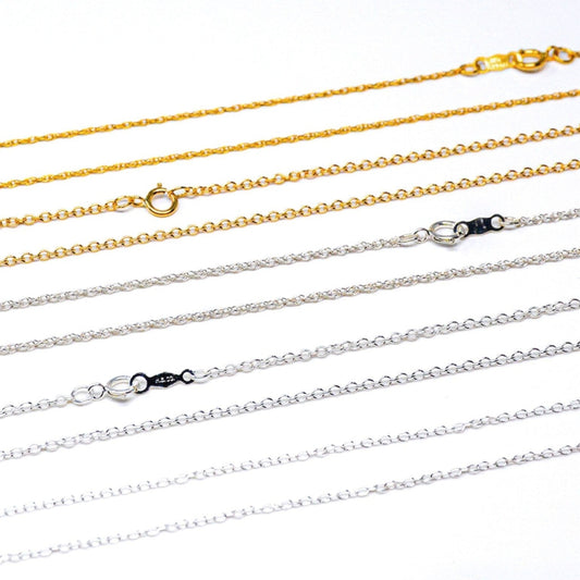 Cable Chain in 925 Sterling Silver or 14k Gold Filled