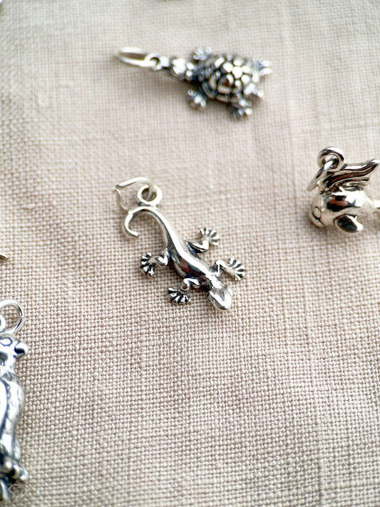 Pet Lizard Pendant in Solid Sterling Silver, Favorite Animal Themed Fine Jewelry Charms - Timeless, Sustainable, @JewelryOnRepeat