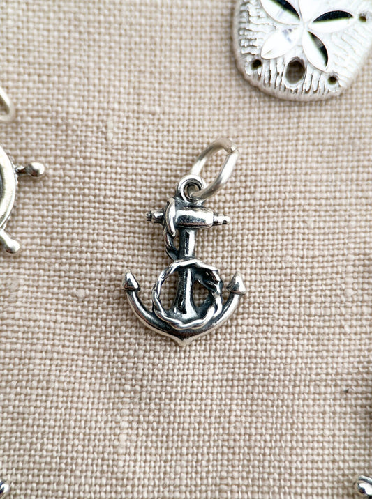 Anchor Pendant in Solid Sterling Silver