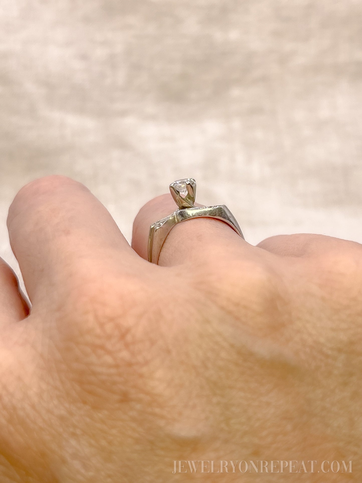 Vintage 1960s Diamond Bridal Set, Engagement & Wedding Rings
