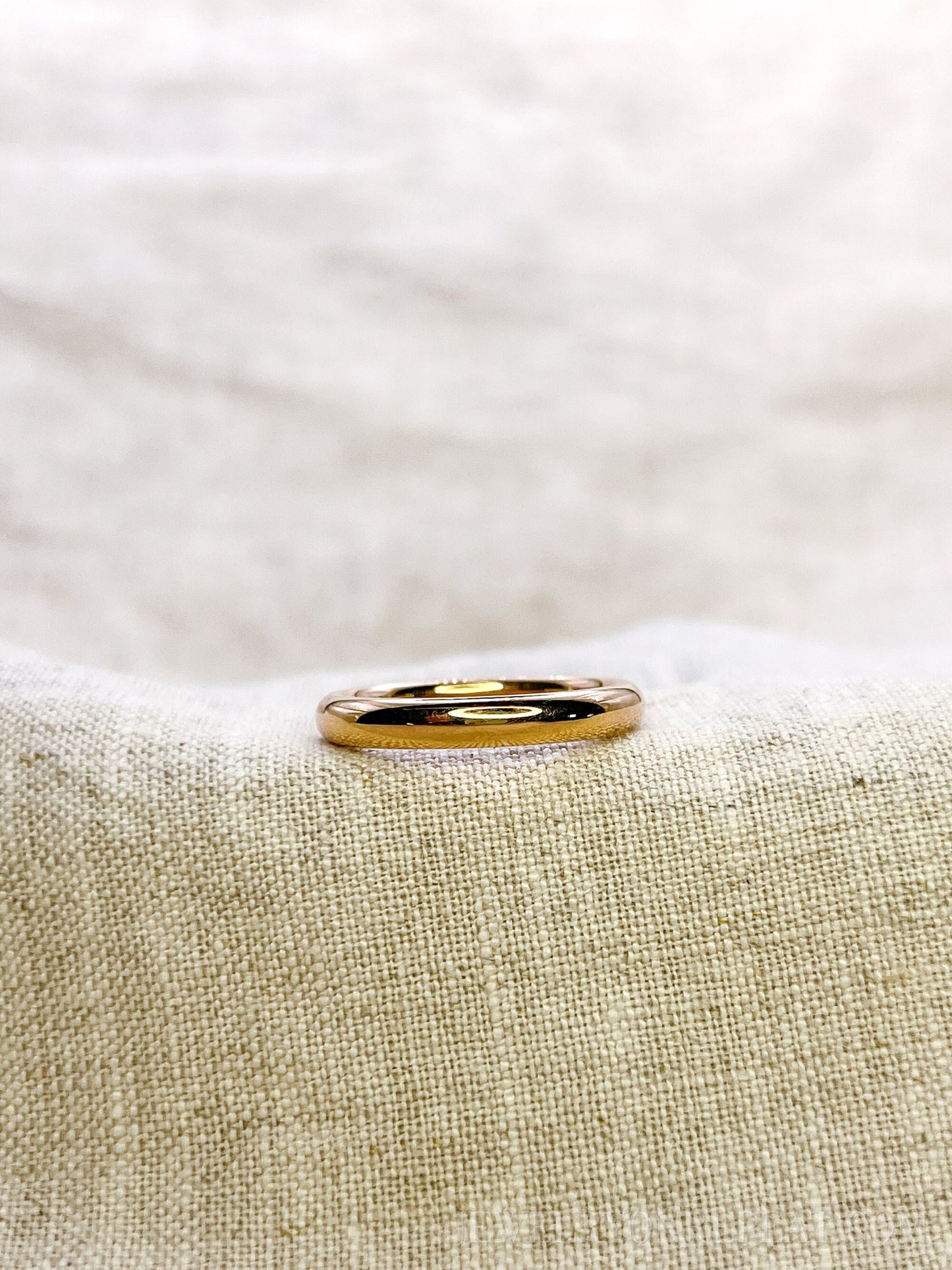 Vintage 1990s Wedding Band in 18k Rose Gold