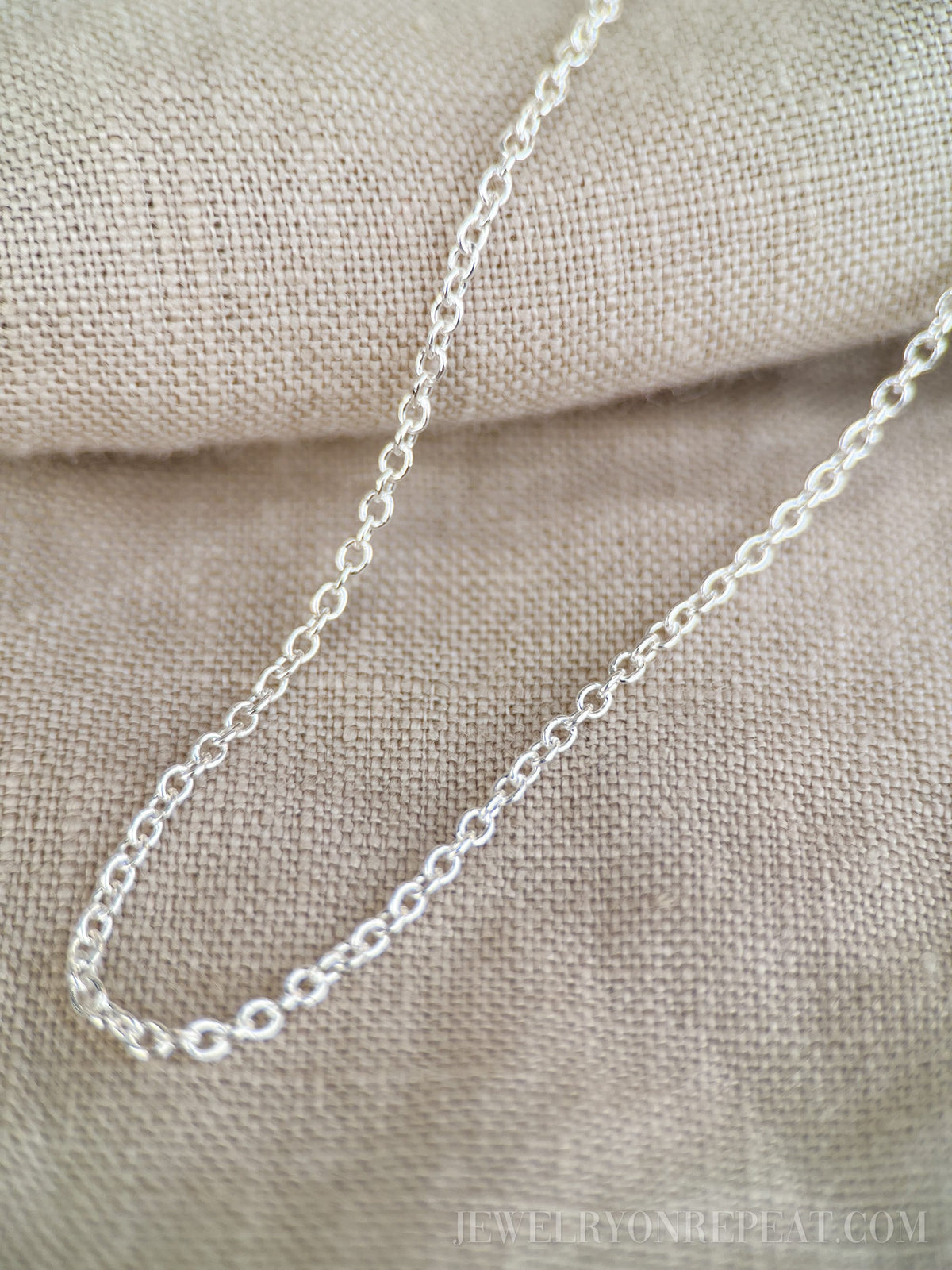 Chain Necklace in Sterling Silver, Minimalist Layering Chain, Charm Accessory