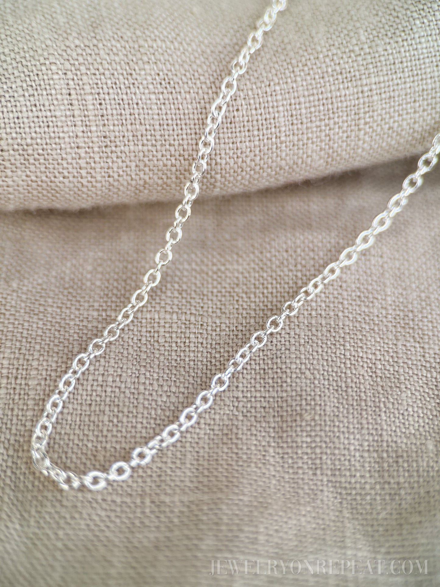 Chain Necklace in Sterling Silver, Minimalist Layering Chain, Charm Accessory