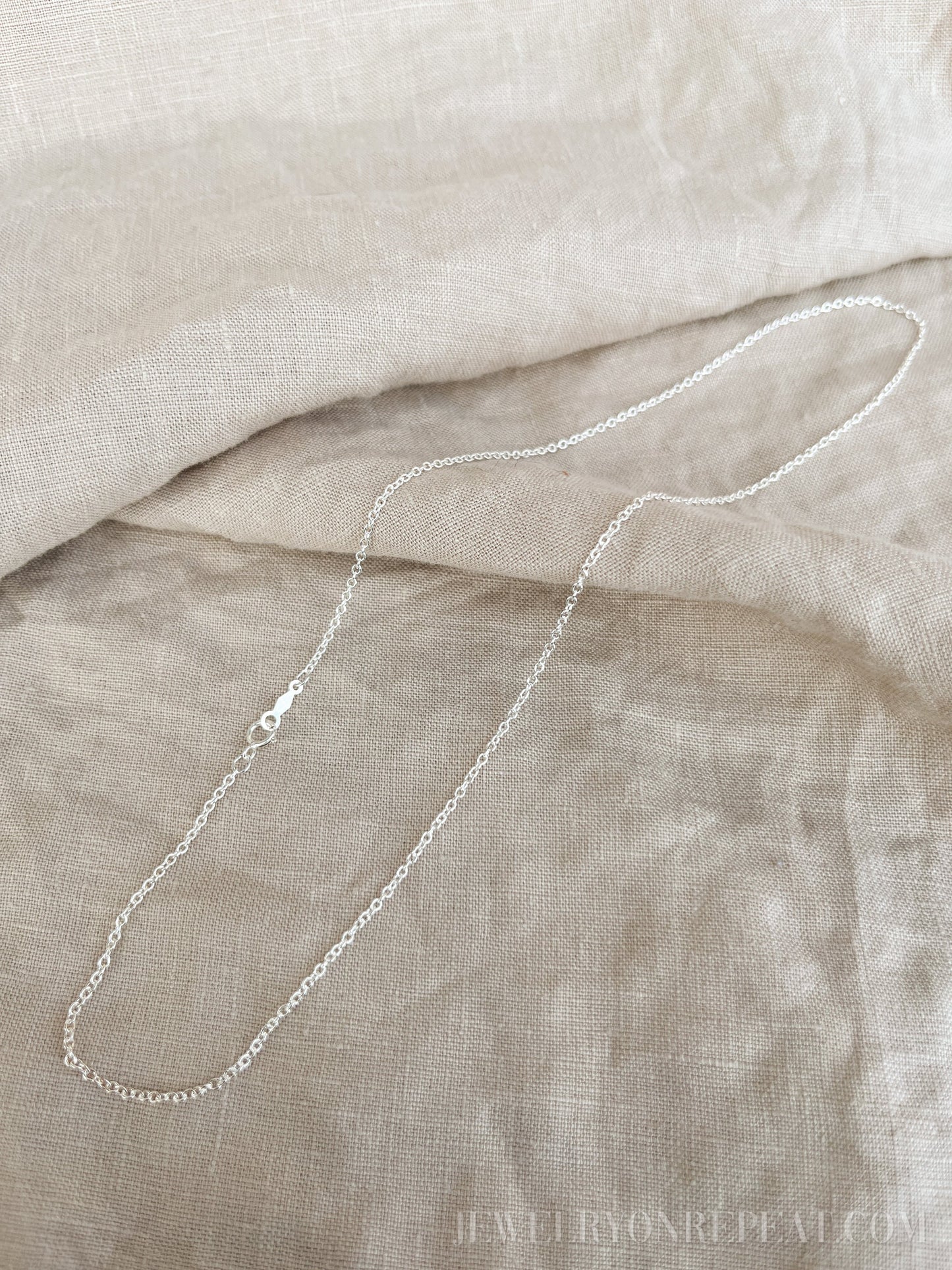 Chain Necklace in Sterling Silver or 14k Gold Filled, Layering Chain, Charm Accessory
