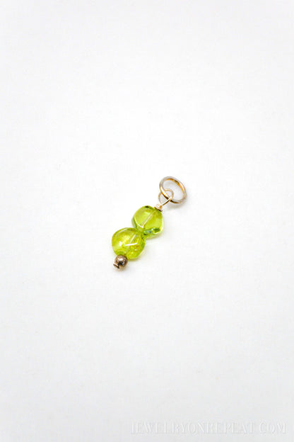 Sterling Silver Birthstone Charm Pendant, Personalized Family Minimalist Jewelry, Gift for Her