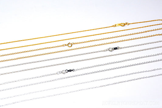 Cable Chain in 925 Sterling Silver or 14k Gold Filled