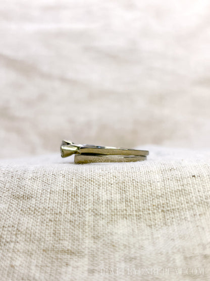 Vintage 1960s Diamond Bridal Set, Engagement & Wedding Rings