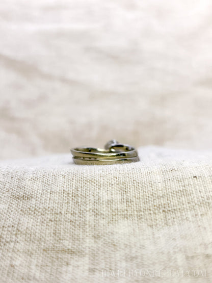 Vintage 1960s Diamond Bridal Set, Engagement & Wedding Rings