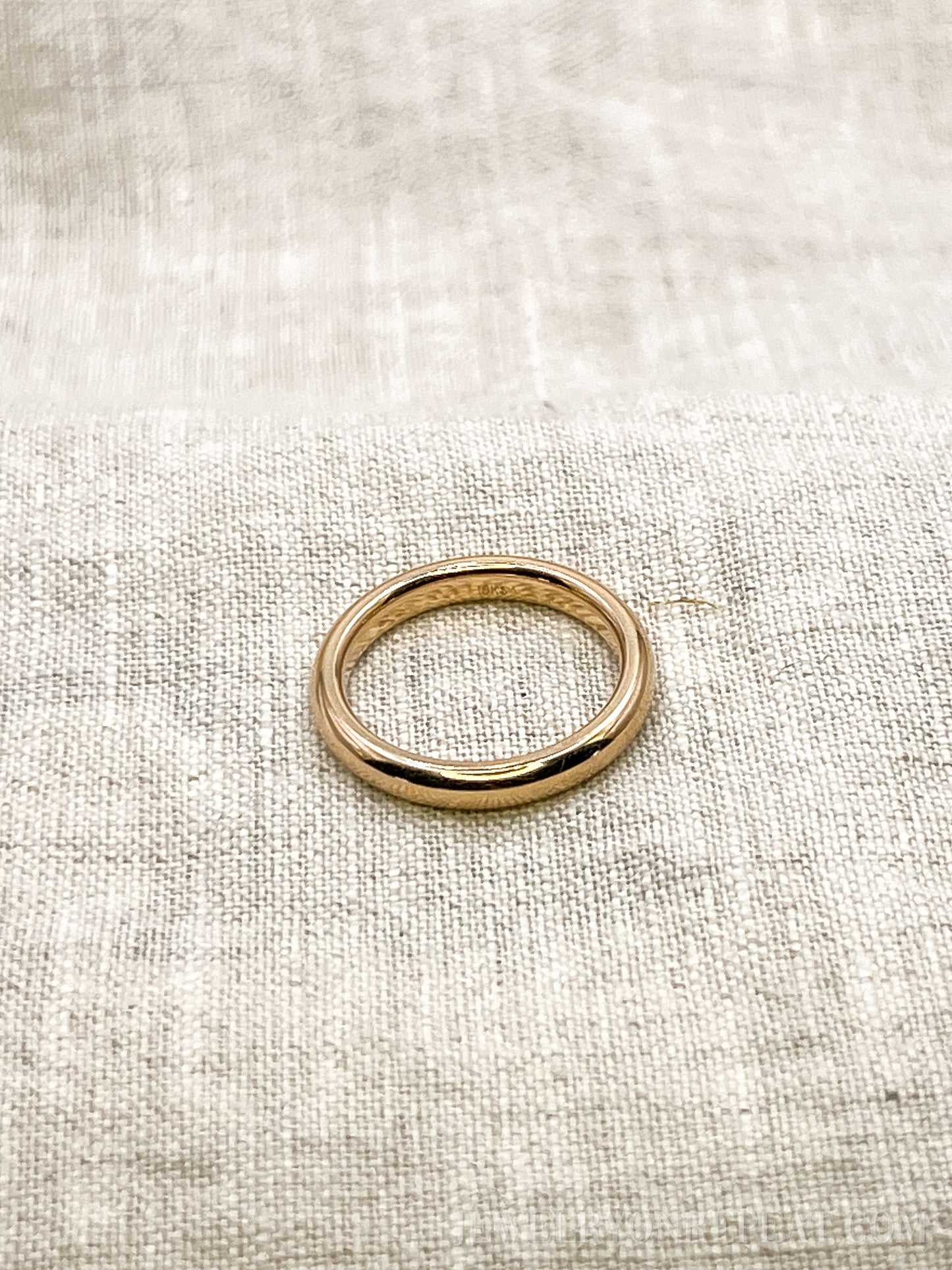 Vintage 1990s Wedding Band in 18k Rose Gold