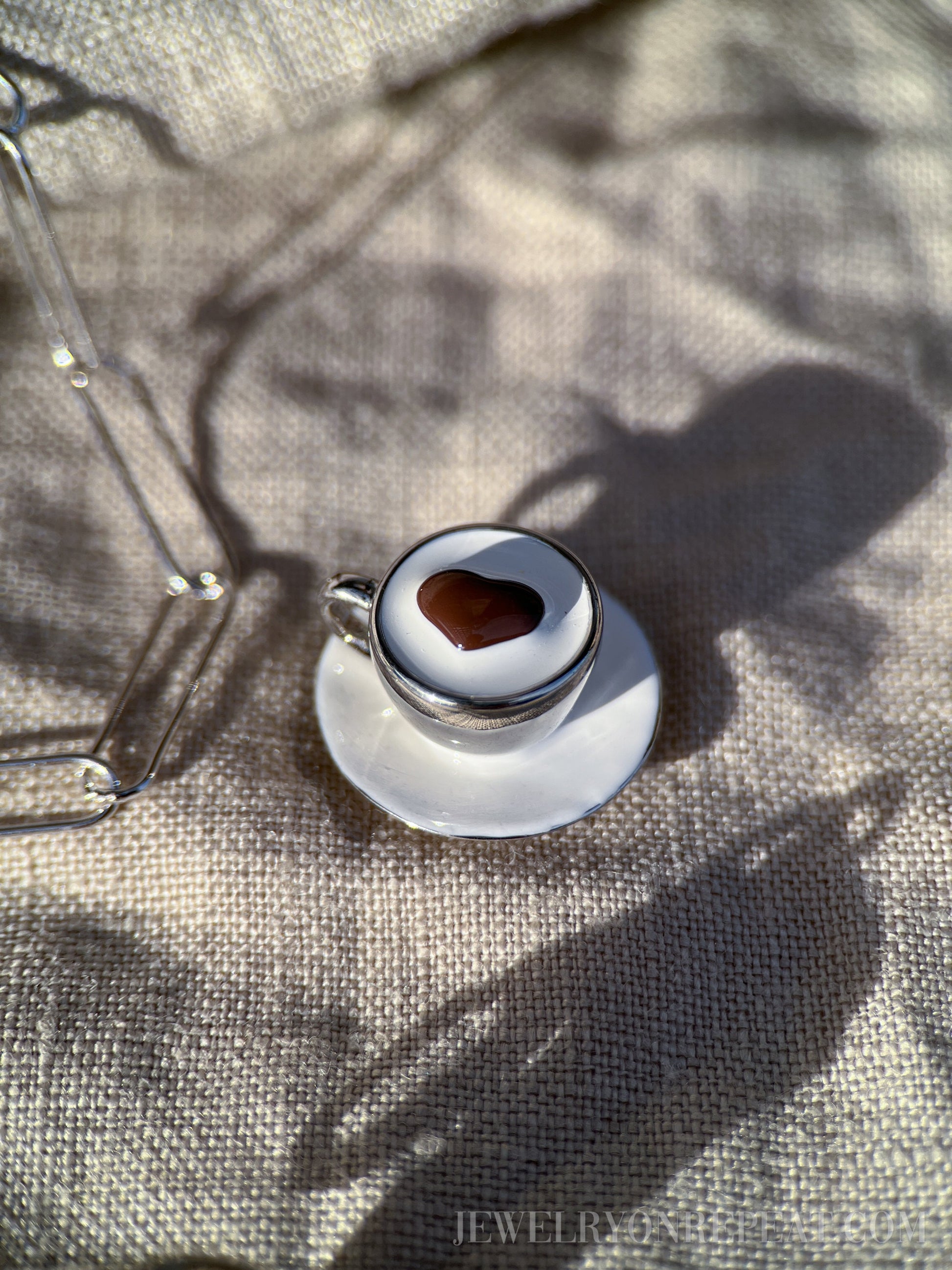 Favorite Drink Charm Pendant in Solid Sterling Silver