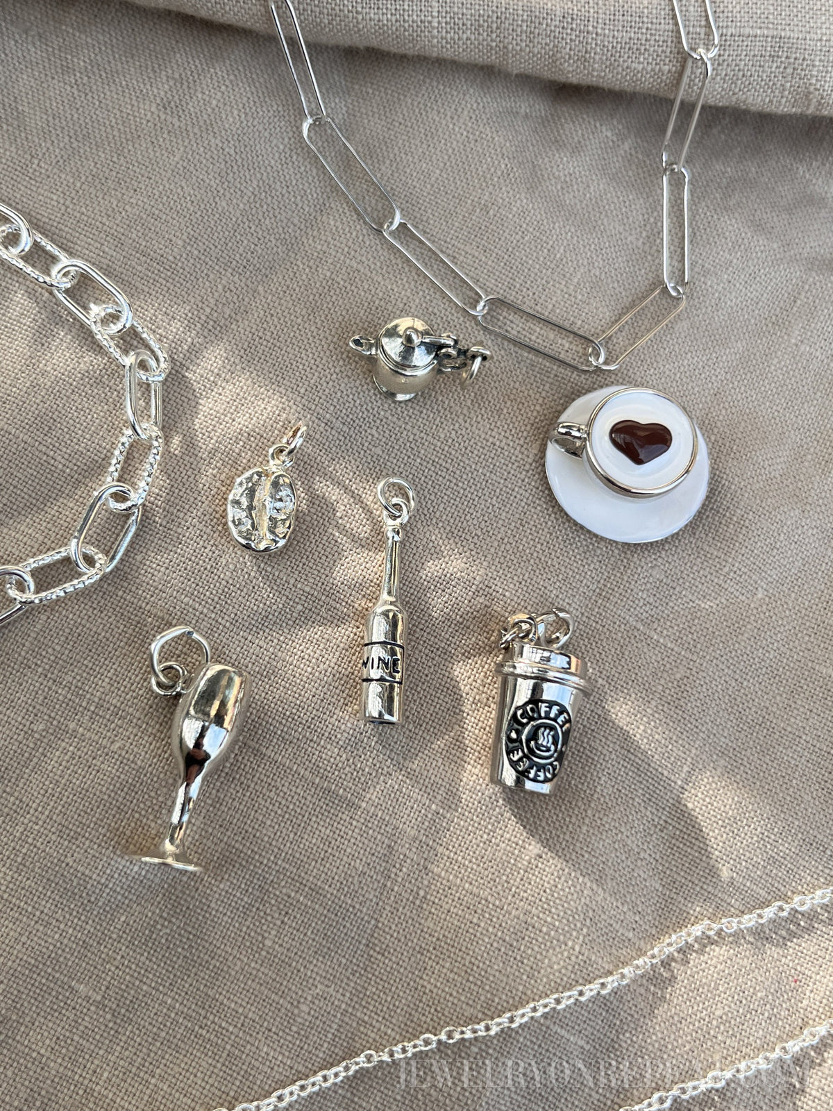 Sterling Silver Wine Glass Charm Pendant, Wine Themed Minimalist Jewelry, Gift for Her