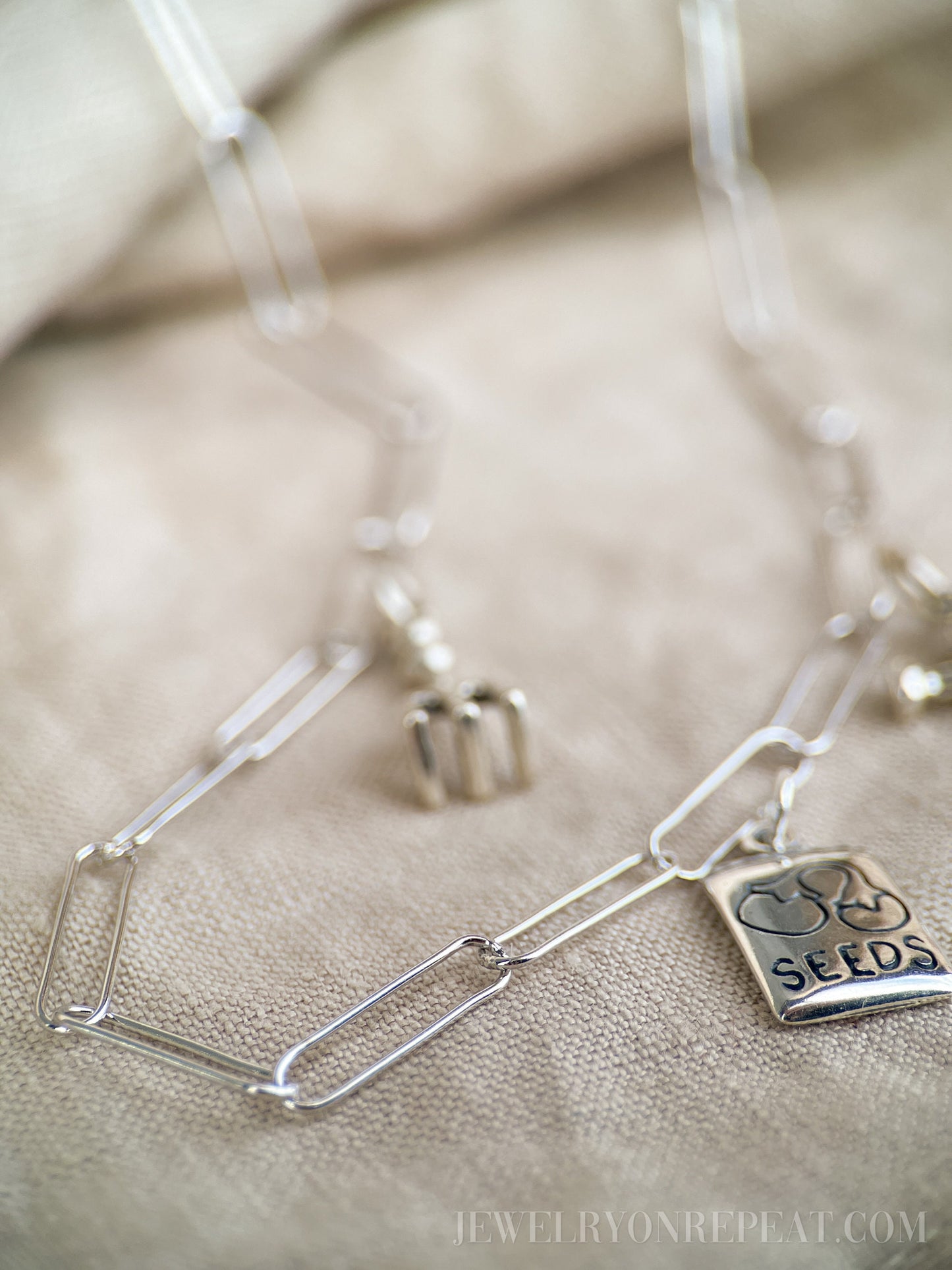 Chain Necklace or Bracelet in Sterling Silver, Cable, Paperclip, Rope Twist, Charm Bracelet