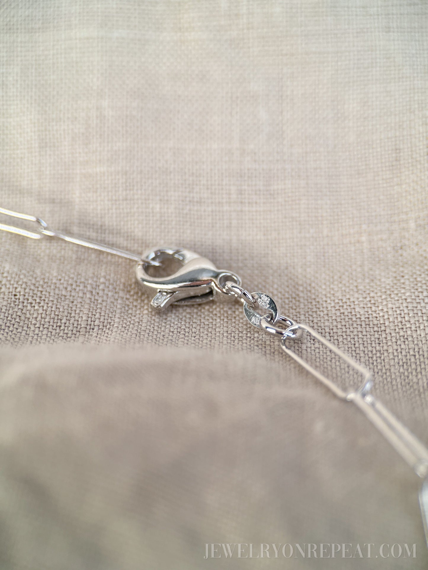 Chain Necklace in Sterling Silver, Paperclip Link, Layering Chain, Charm Accessory
