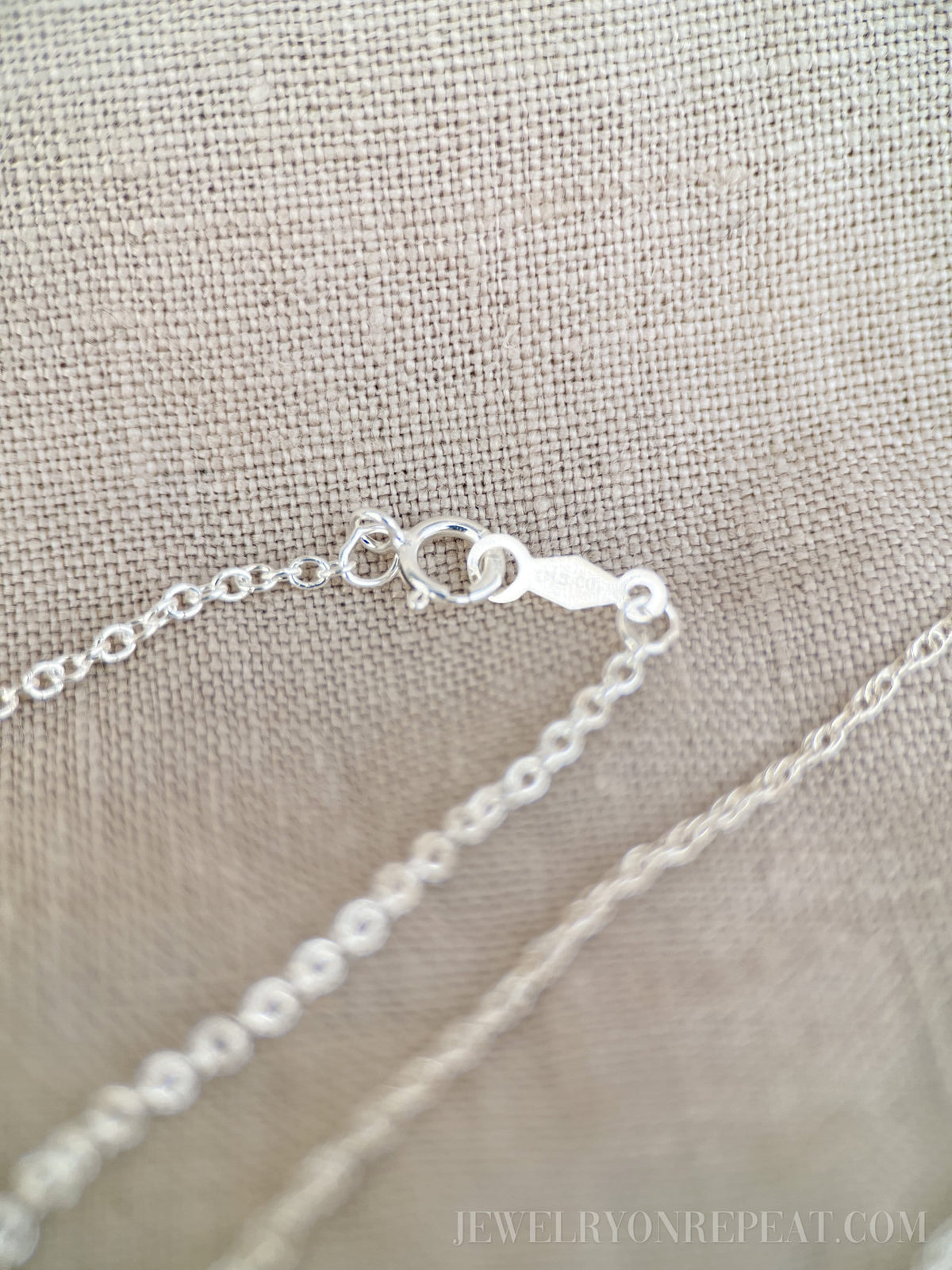 Chain Necklace in Sterling Silver, Minimalist Layering Chain, Charm Accessory