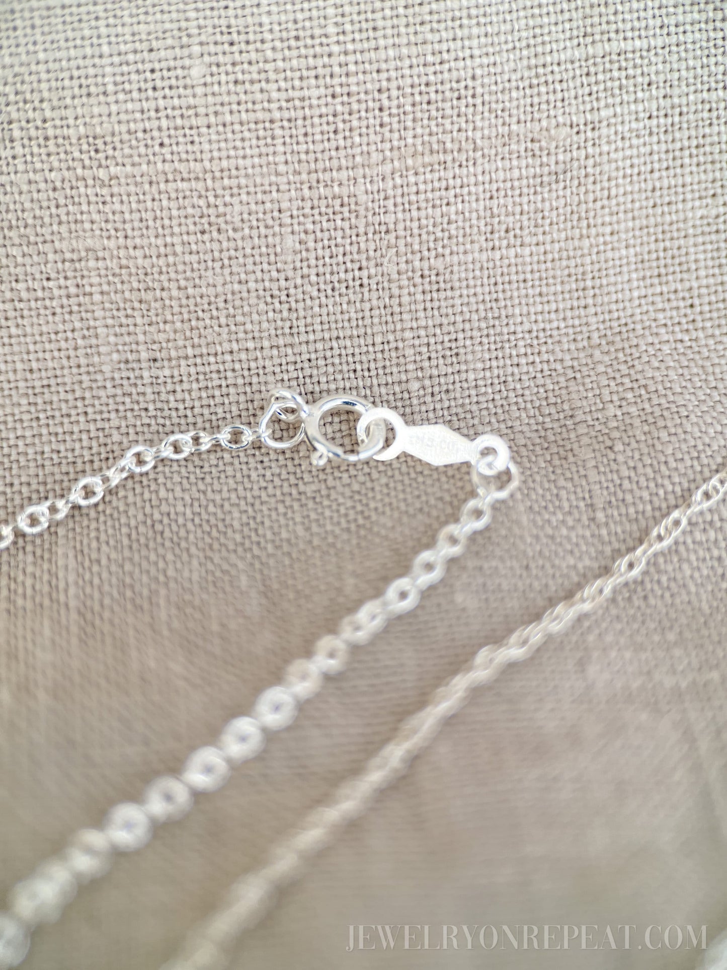 Chain Necklace in Sterling Silver, Minimalist Layering Chain, Charm Accessory