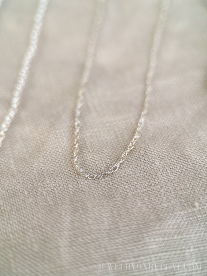 Chain Necklace in Sterling Silver or 14k Gold Filled, Layering Chain, Charm Accessory
