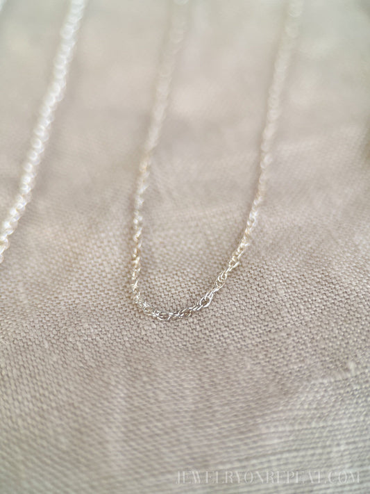 Chain Necklace in Sterling Silver or 14k Gold Filled, Layering Chain, Charm Accessory