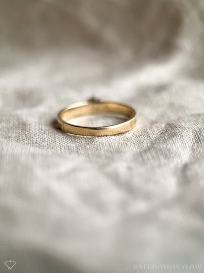Vintage 1970s Diamond Solitaire Engagement Ring in 14k Gold