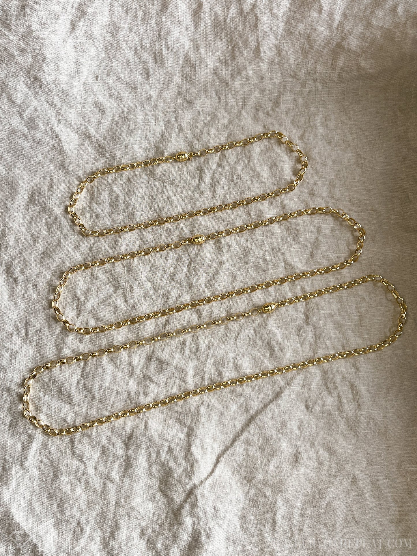 Vintage Cable Chain in 14k Gold with Magnetic Clasp