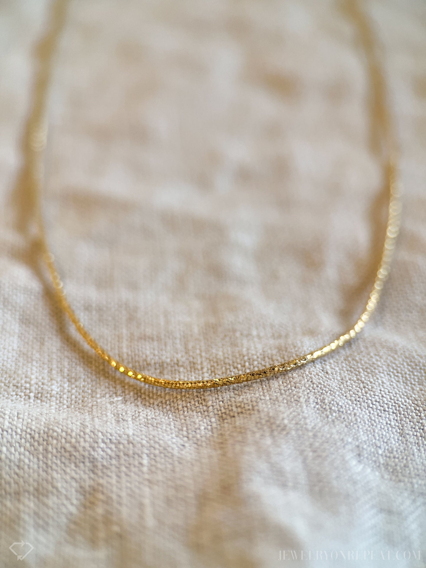 Vintage Adjustable Length Round Chain in 14k Gold with Lobster Clasp
