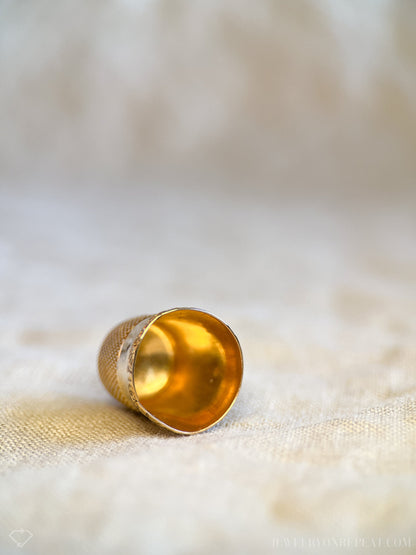 Vintage 1950s Thimble in 14k Gold