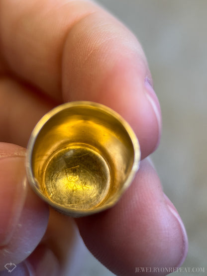 Vintage 1950s Thimble in 14k Gold
