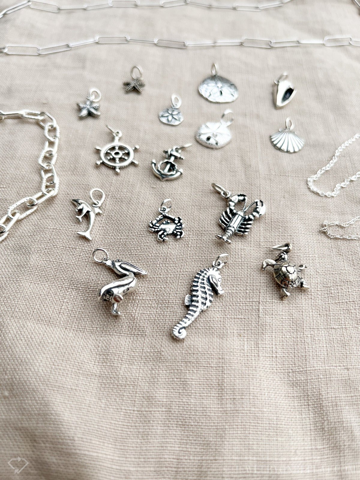 Sterling Silver Sea Shell Charm Pendant, Beach Themed Minimalist Jewelry, Gift for Her