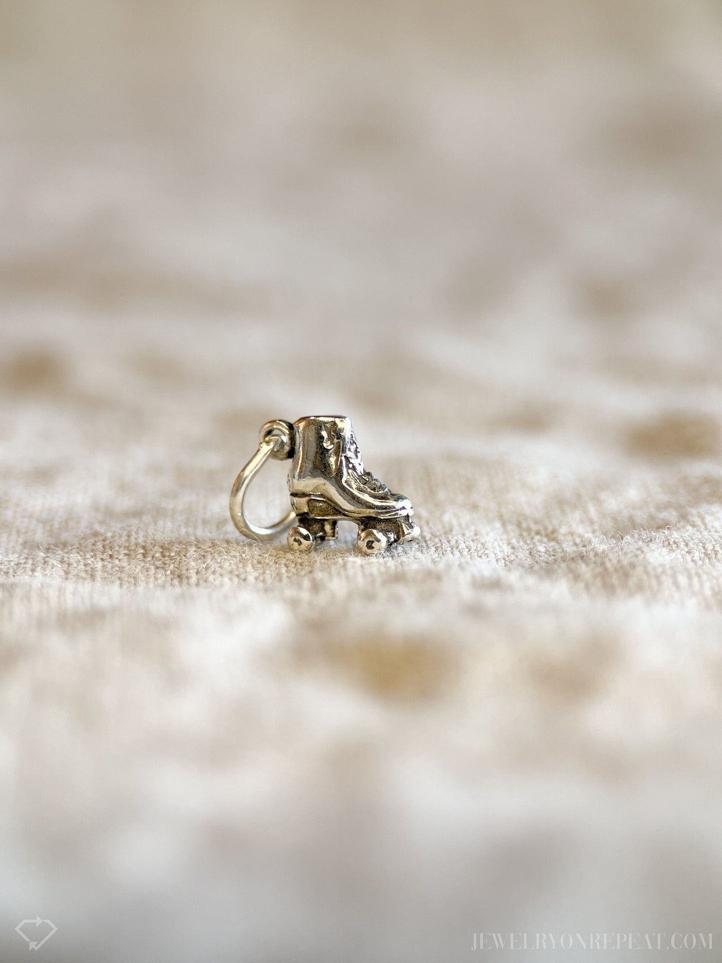 Sterling Silver Roller Skate Charm Pendant, Skating Themed Minimalist Jewelry, Gift for Her