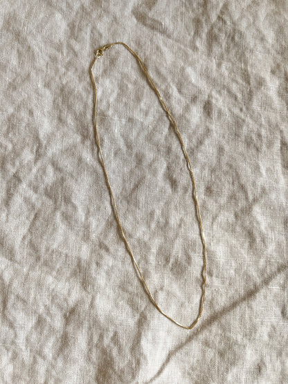 Vintage 16" Box Chain in 14k Gold with Spring Ring Clasp