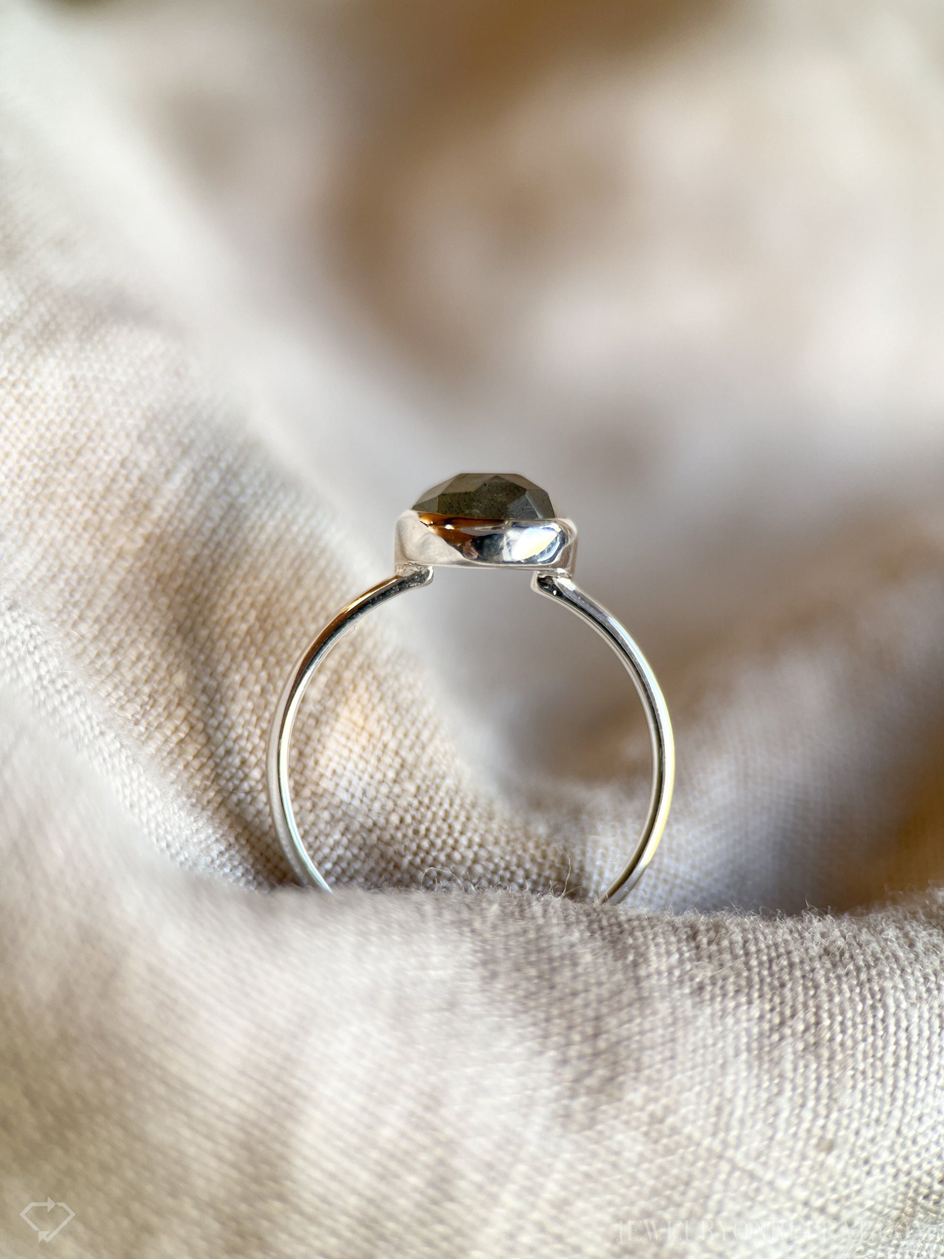 Labradorite Gemstone Ring in Sterling Silver - Timeless