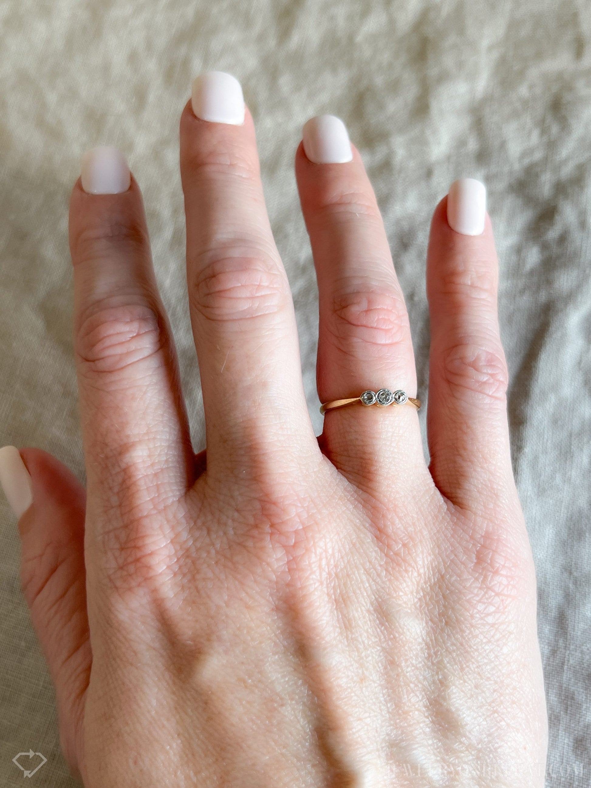 Antique 1900s Rose Cut Diamond Engagement Ring