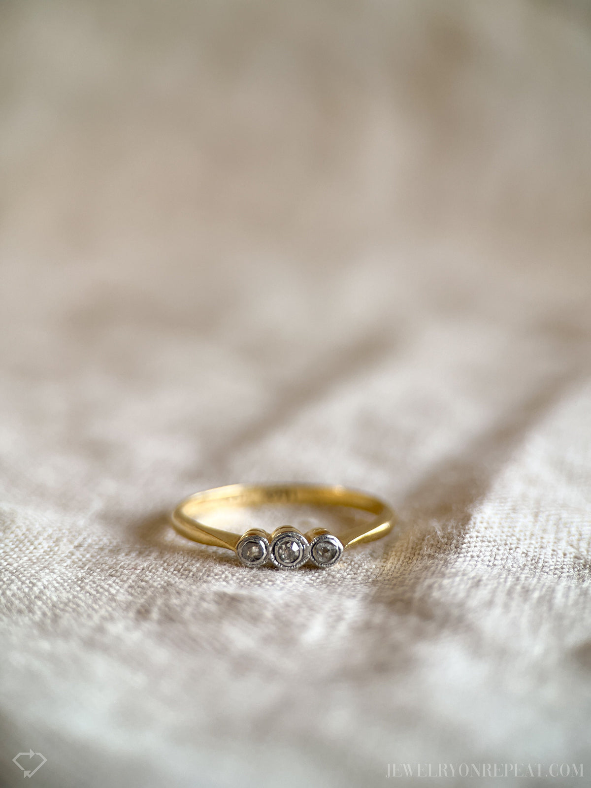 Antique 1900s Rose Cut Diamond Engagement Ring