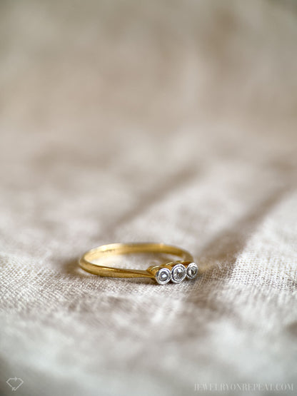 Antique 1900s Rose Cut Diamond Engagement Ring
