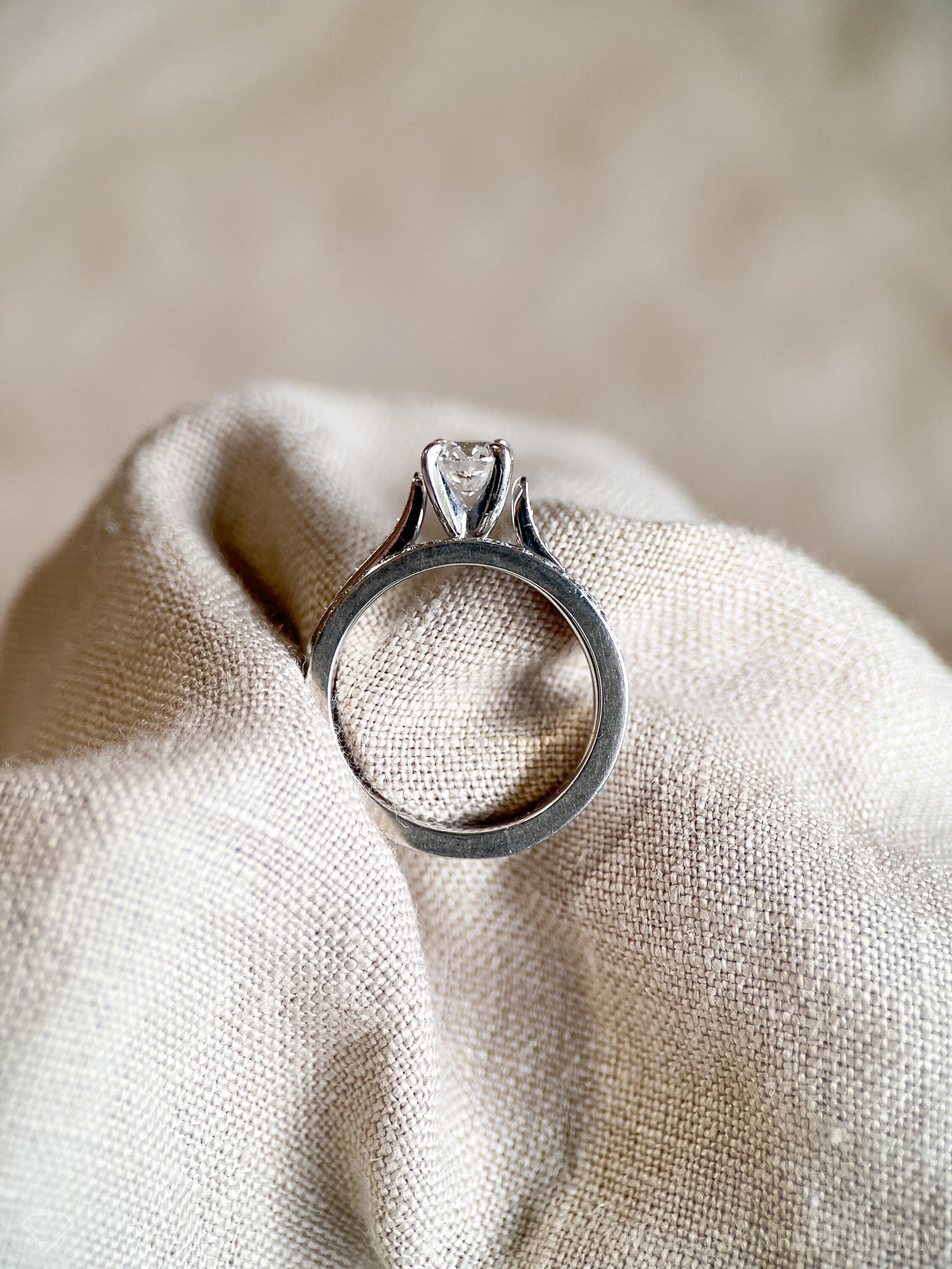 Vintage 2000s Diamond Bridal Set, Engagement & Wedding Rings