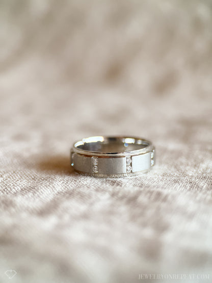 Vintage 2000s Diamond Wedding Band by Scott Kay