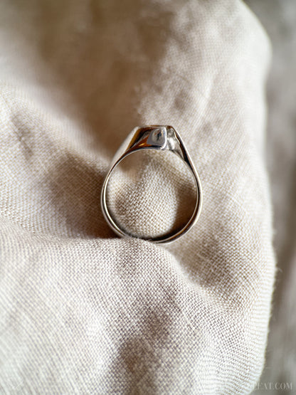 Vintage Diamond Engagement Ring, Round Cut, 14k White Gold, 1990s Swirl Solitaire Bridal Ring